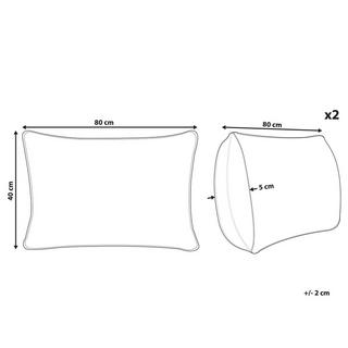 Beliani Kopfkissen aus Mikrofaser ERRIGAL  