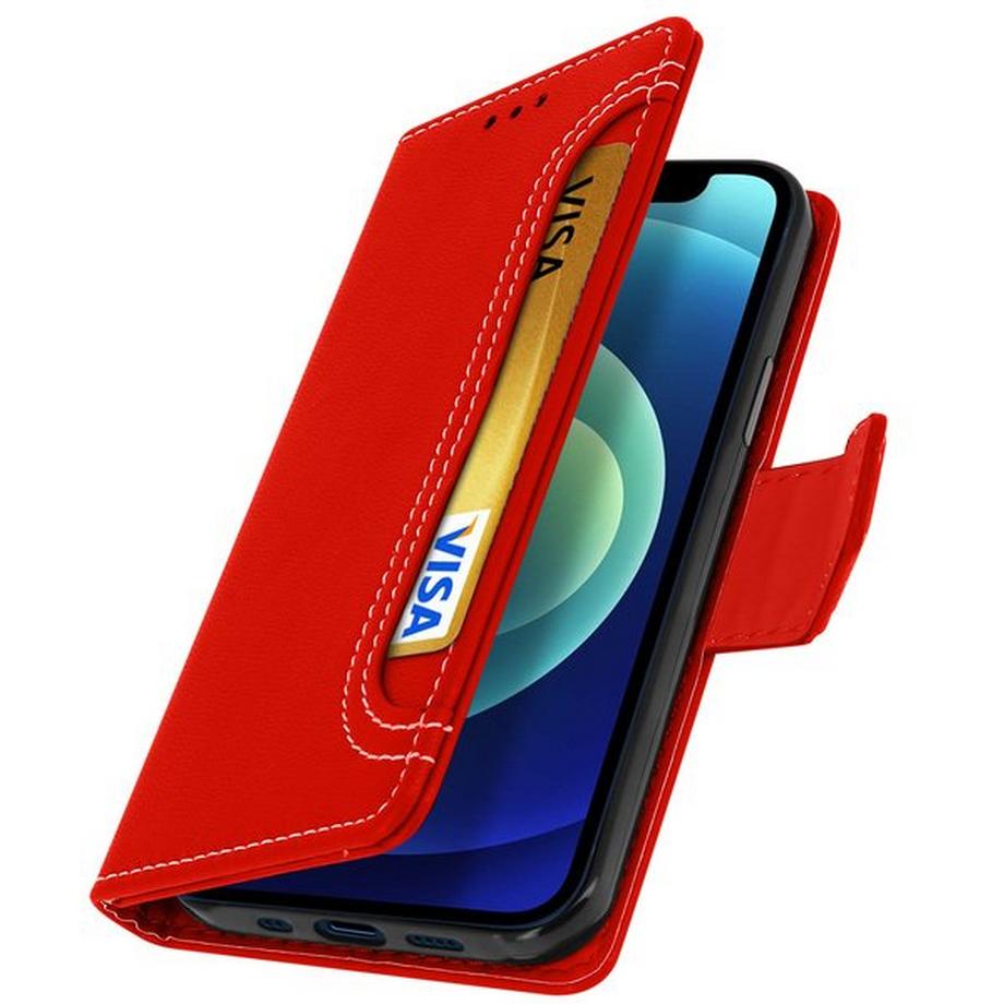 Avizar  Étui iPhone 12 Mini Portefeuille Rouge 