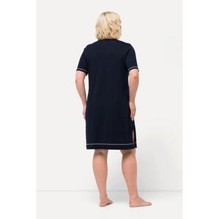 Ulla Popken  Bigshirt, bedruckt, V-Ausschnitt, Halbarm 