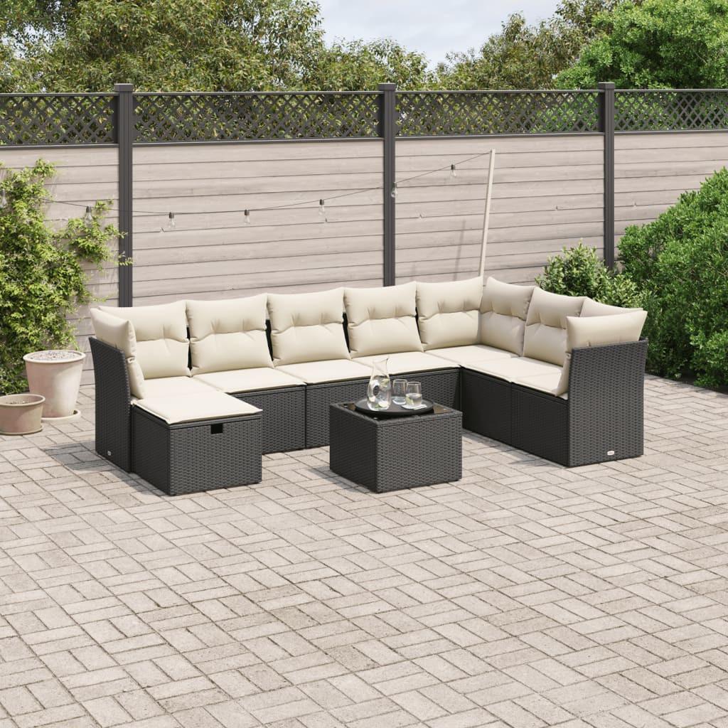 VidaXL set divano da giardino Polirattan  