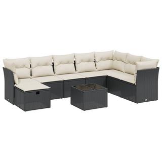 VidaXL set divano da giardino Polirattan  