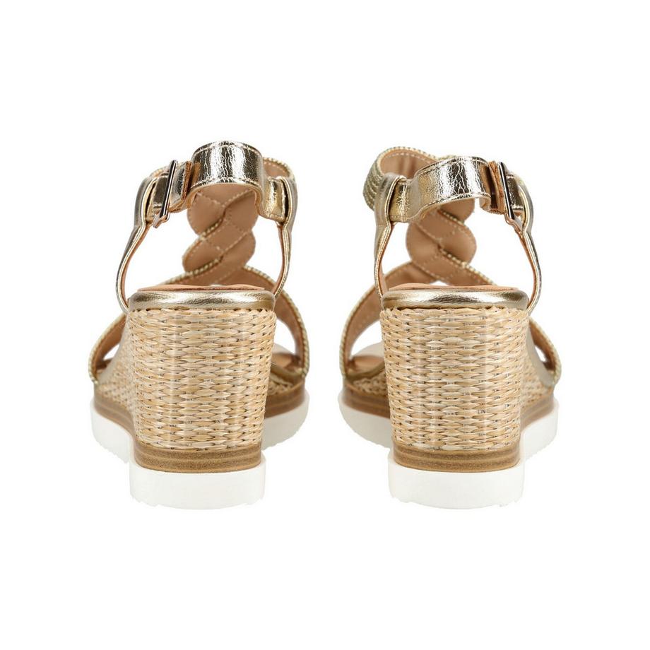 Regarde Le Ciel Geflochtene Keilsandalette  