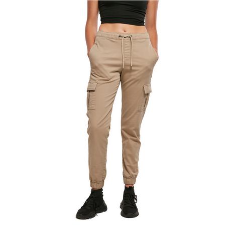 URBAN CLASSICS  bequeme cargo-jogginghose mit hoher taille damen gt 