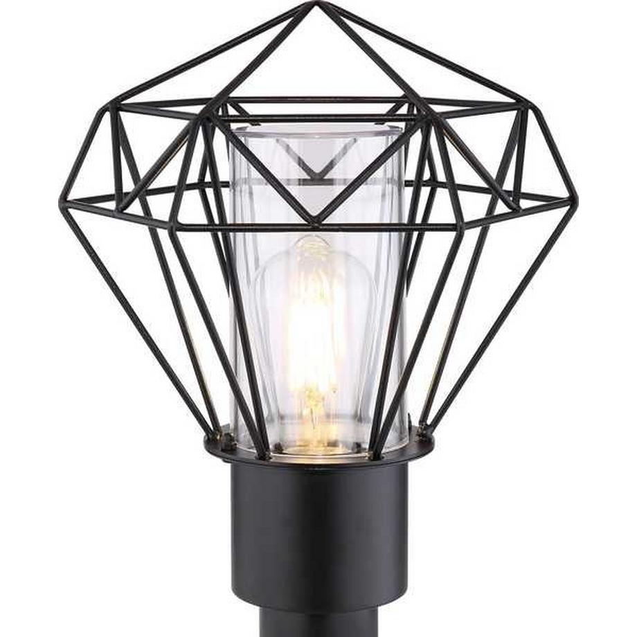 mutoni Lampe d'extérieur Horace inox noir 1xE27 LED  
