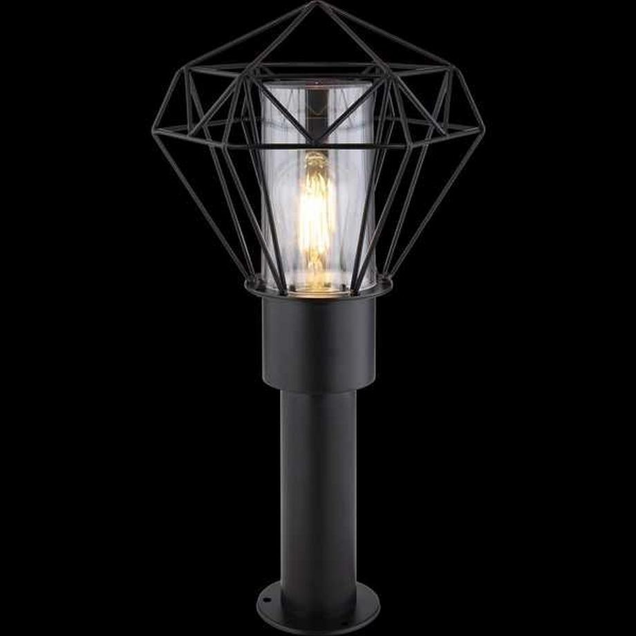 mutoni Lampe d'extérieur Horace inox noir 1xE27 LED  