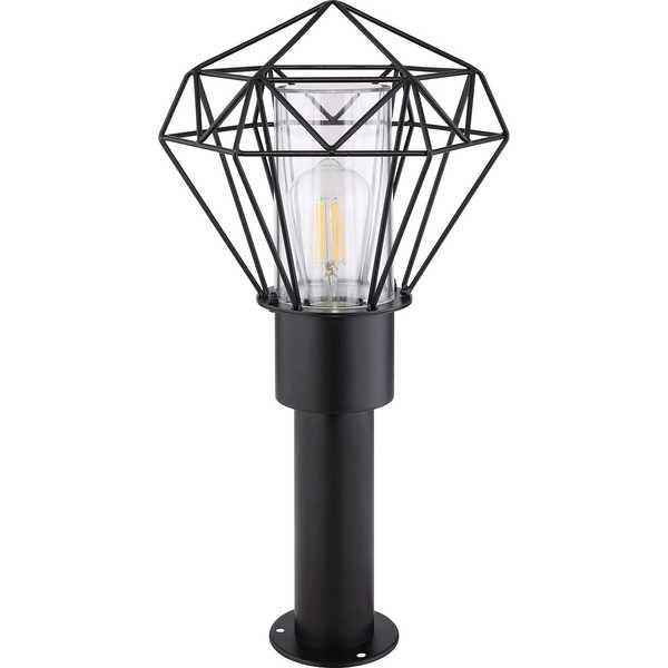 mutoni Lampada da esterno Horace in acciaio inox nero 1xE27 LED  