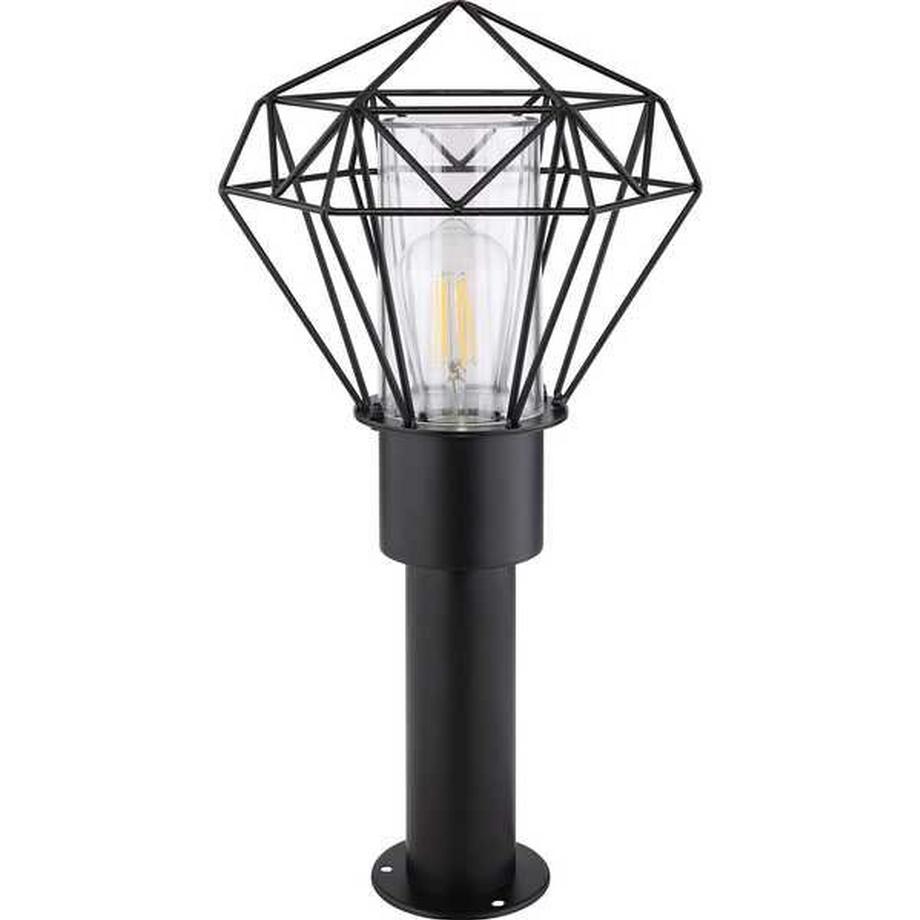 mutoni Lampe d'extérieur Horace inox noir 1xE27 LED  