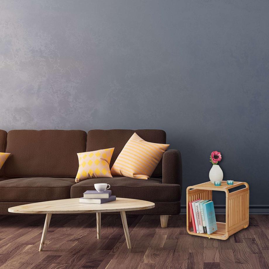 B2X Bambusregal mit abgerundeten Ecken  