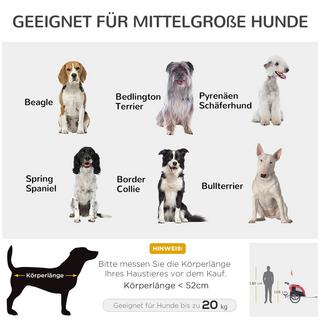 Northio  Hundeanhänger Jogger Fahrradanhänger Hunde Hunde-Fahrradanhänger Rot+Schwarz 155 X 83 X 108 Cm 