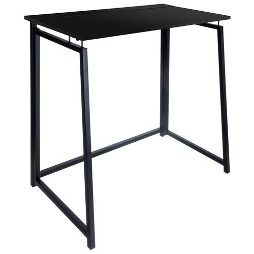 Northio Bureau pliant en bois noir 26117  