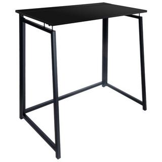 Northio Bureau pliant en bois noir 26117  