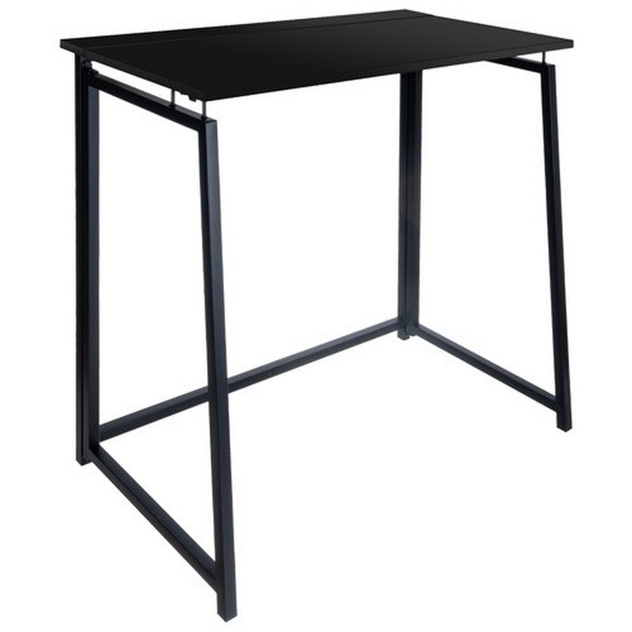 Northio Bureau pliant en bois noir 26117  