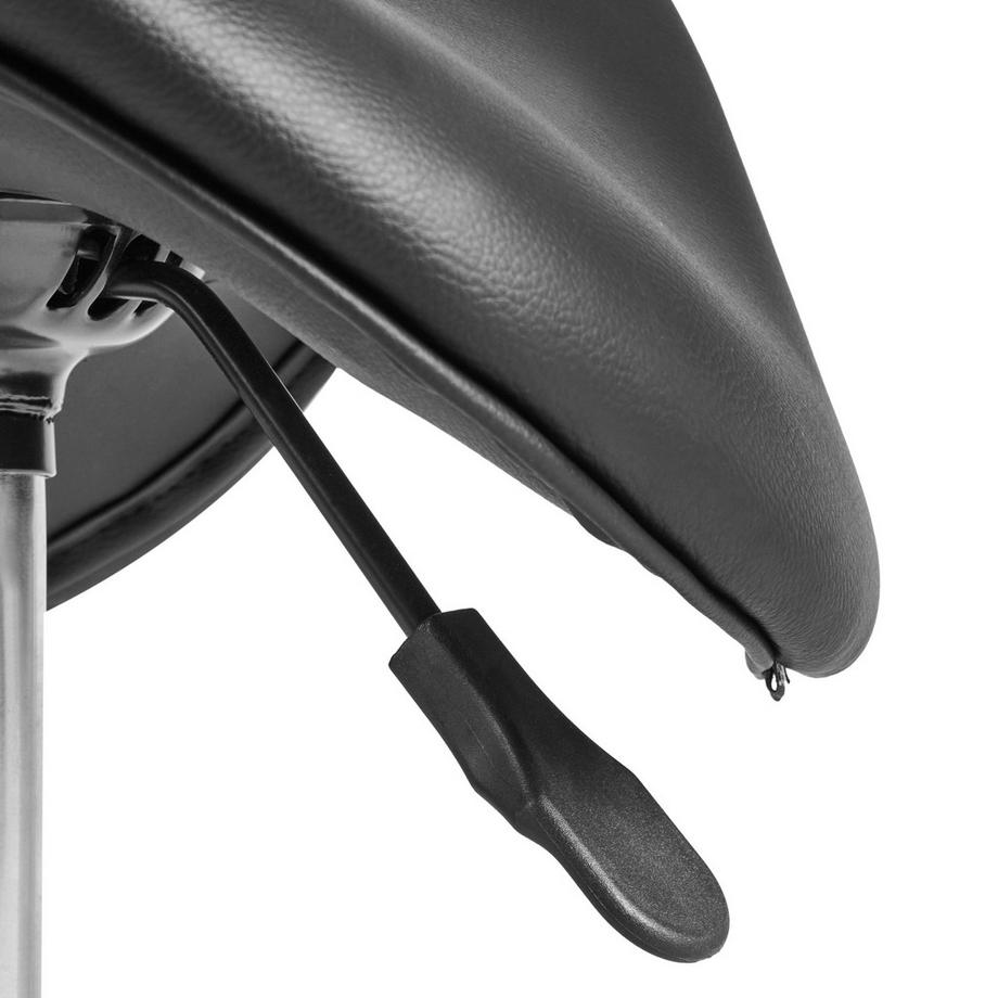 Beliani Tabouret de selle en Cuir PU  DUMONT  