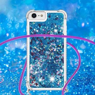 Cover-Discount  iPhone SE / 8 / 7 - Coque Paillettes Avec Bandoulière 