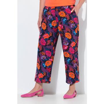 7/8-Jerseyhose, bedruckt, gerades Bein, Elastikbund