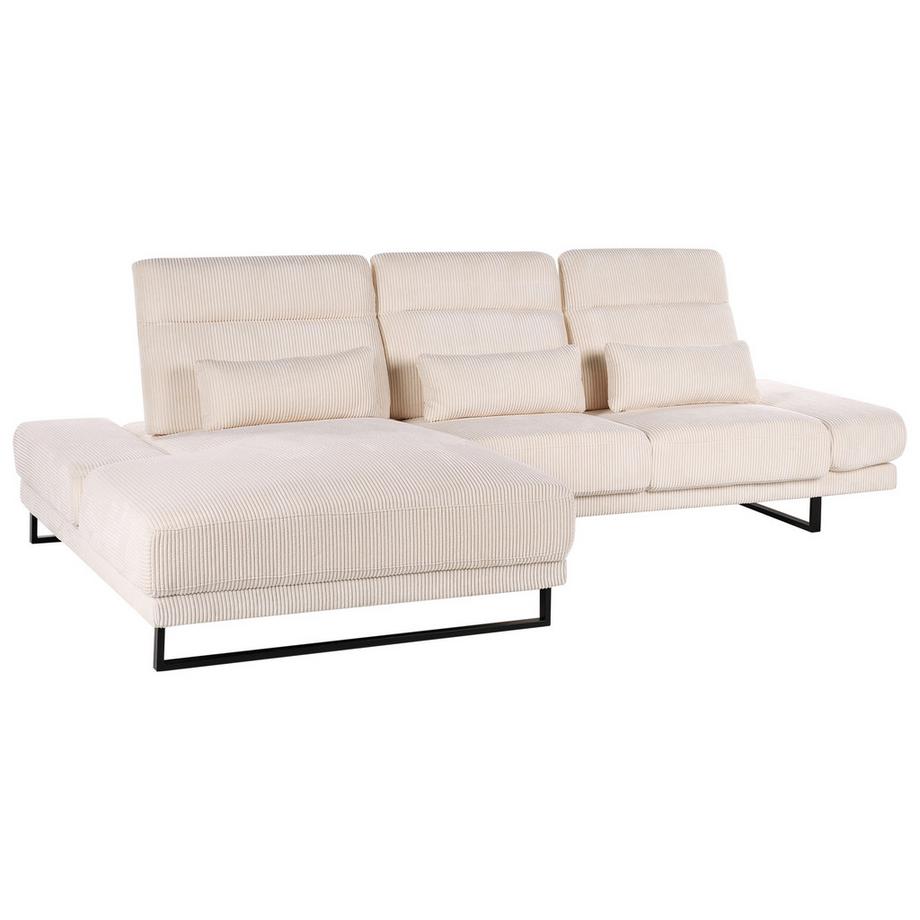 Beliani Ecksofa aus Cord  IKAST  