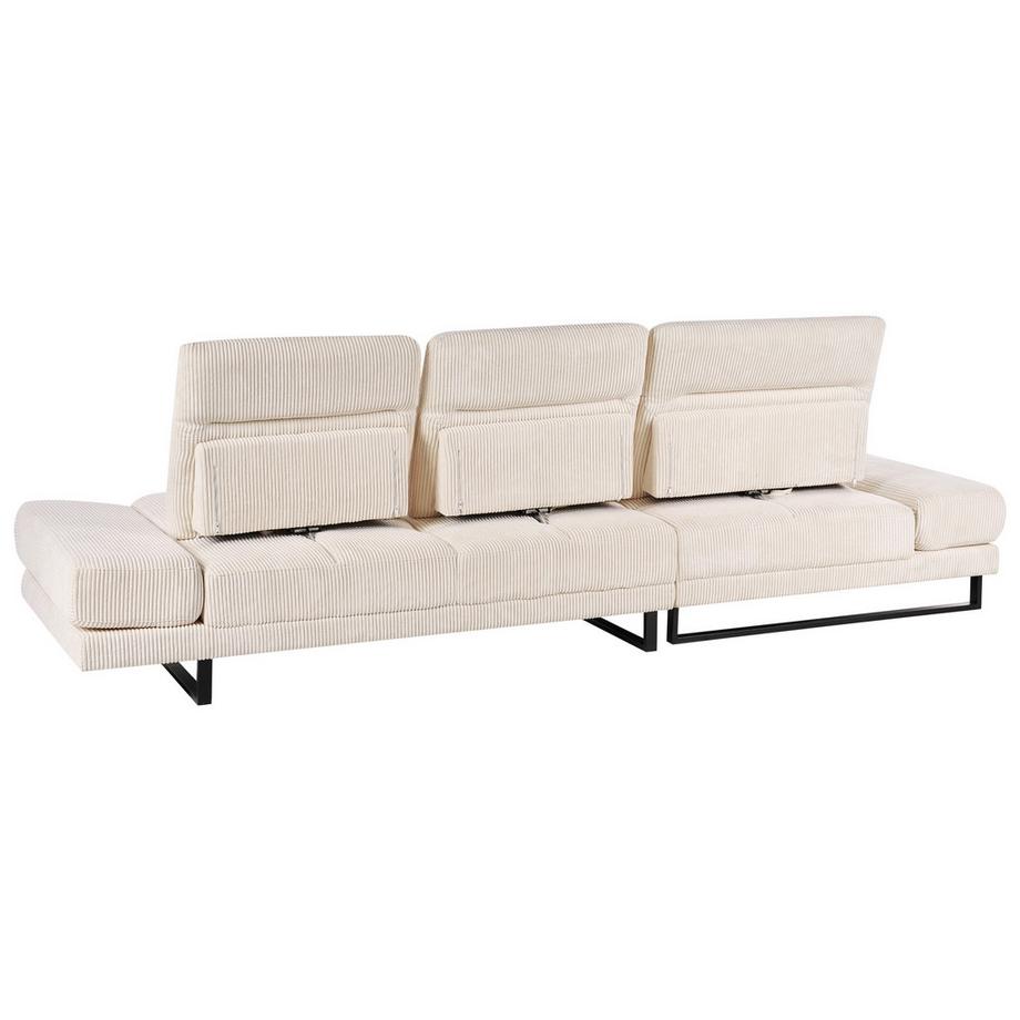 Beliani Ecksofa aus Cord  IKAST  