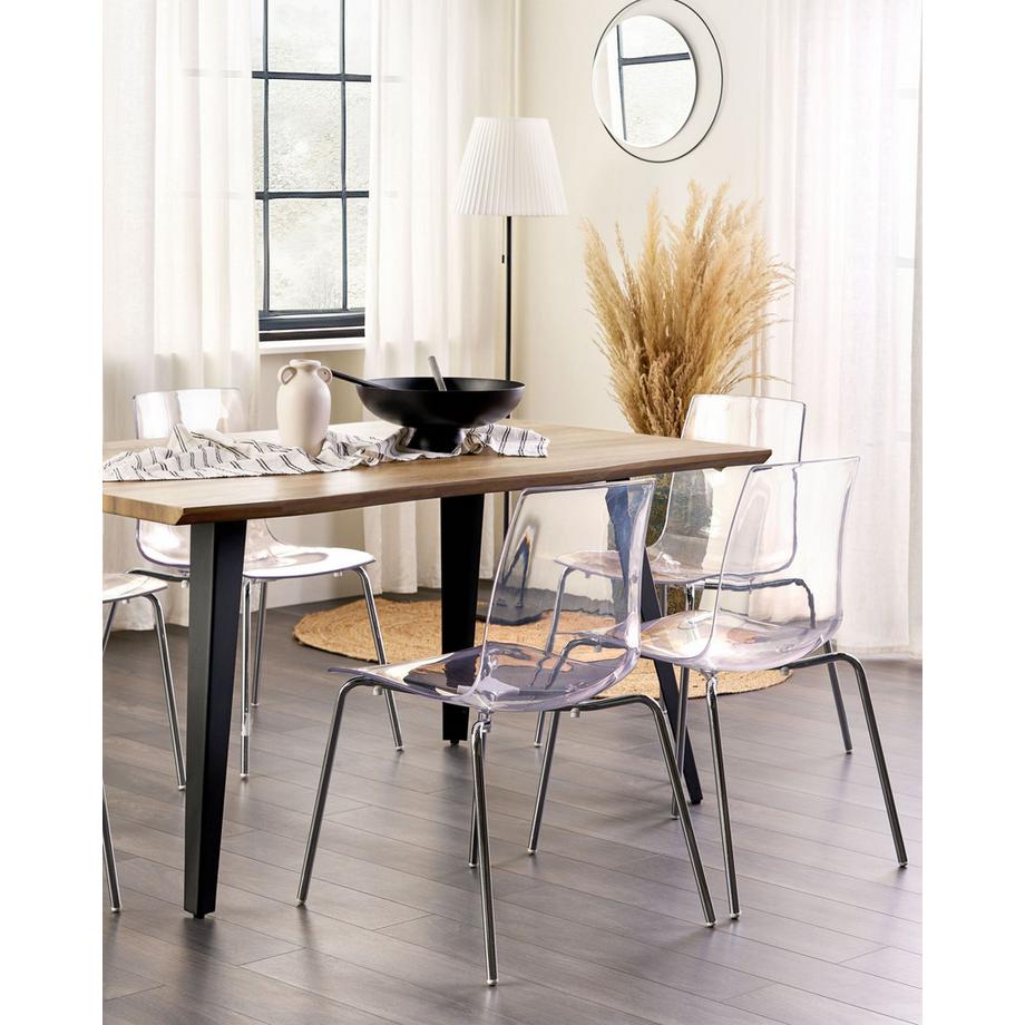 Beliani Set di 2 sedie da pranzo en Policarbonato Moderno SILERTON  