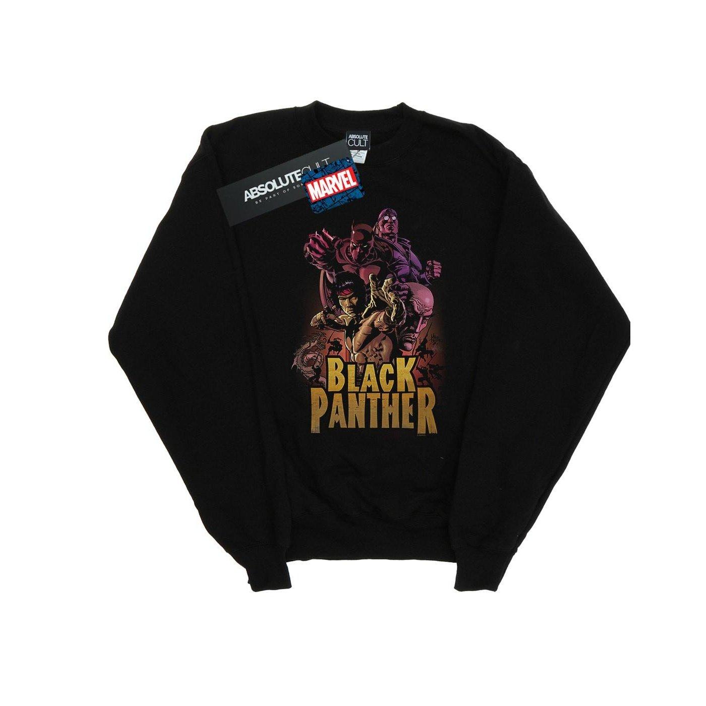Image of Black Panther Ninja Sweatshirt Unisex Schwarz 116