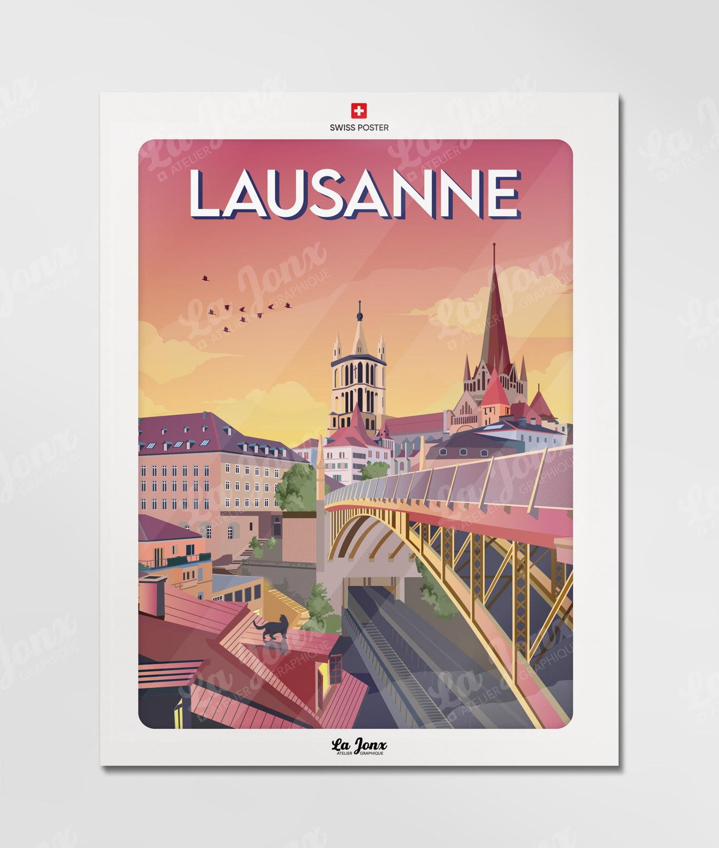 La-Jonx Lausanne, ville suspendue - Poster  