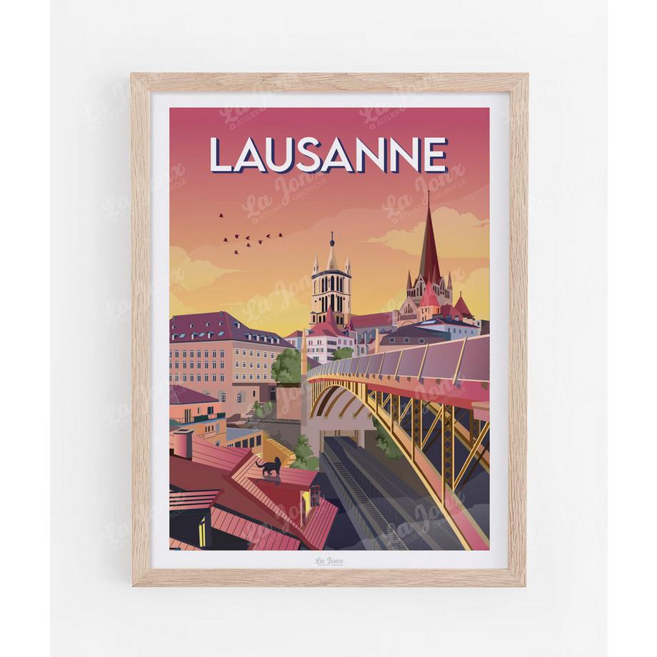 Affiche de Lausanne, ville suspendue