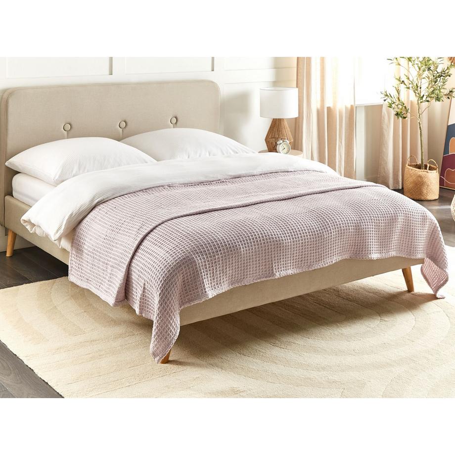 Beliani CHAGYL Couvre-lit en Coton  