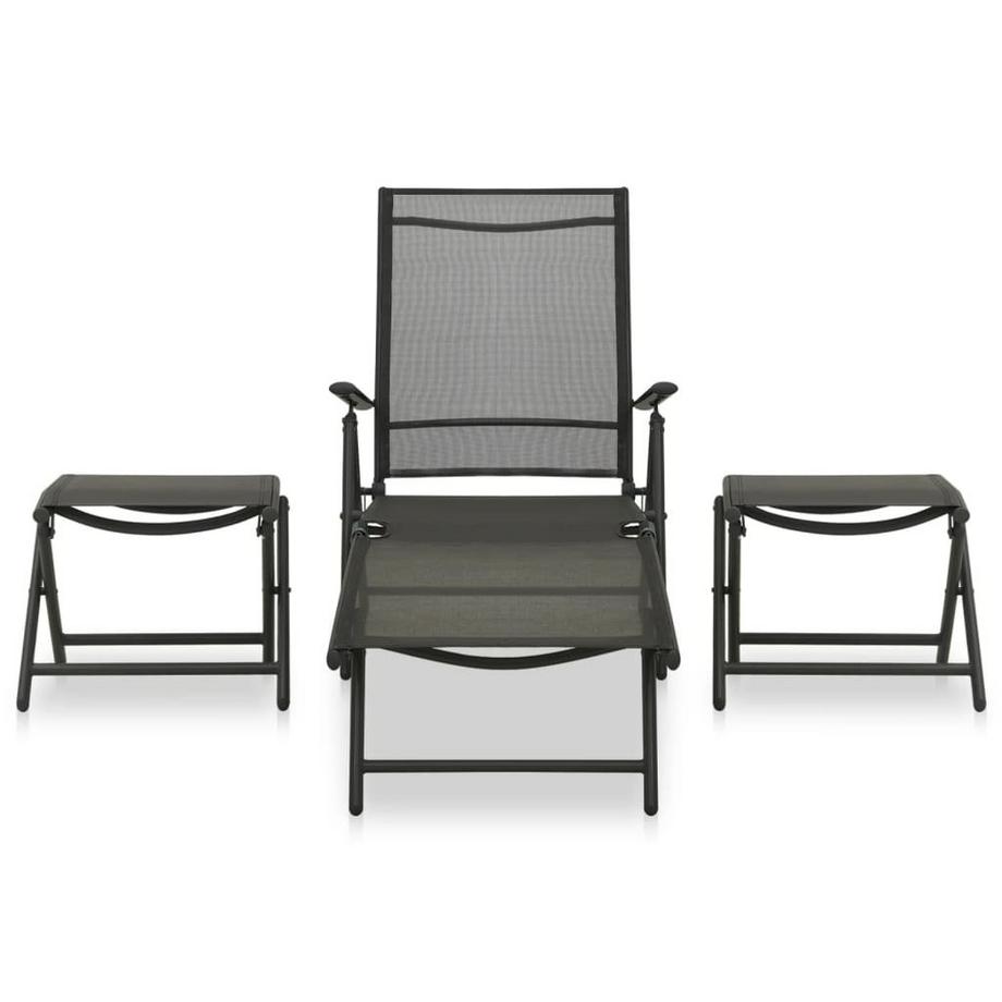 VidaXL Garten-lounge-set aluminium  