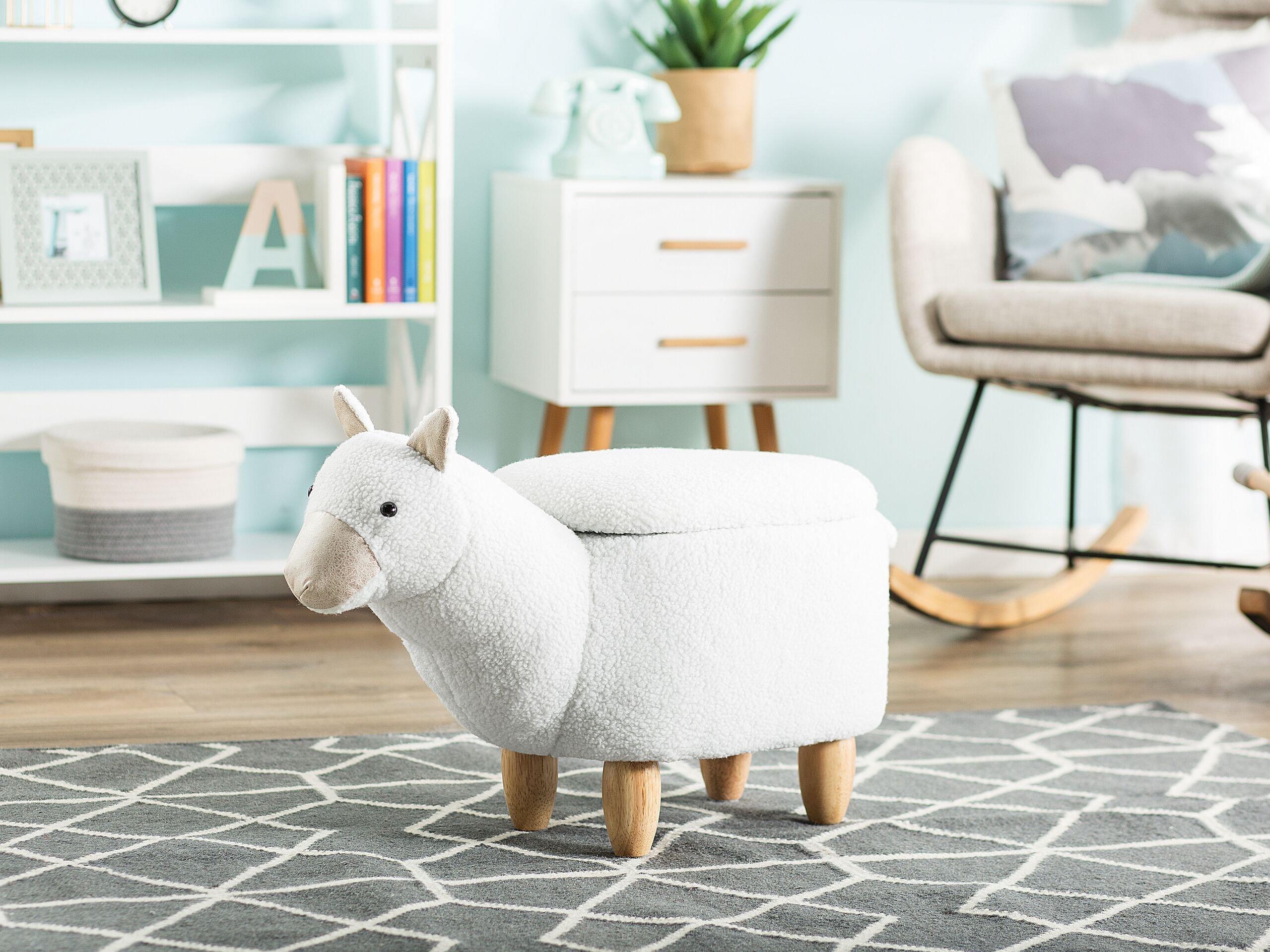 Beliani Hocker aus Polyester Modern ALPACA  