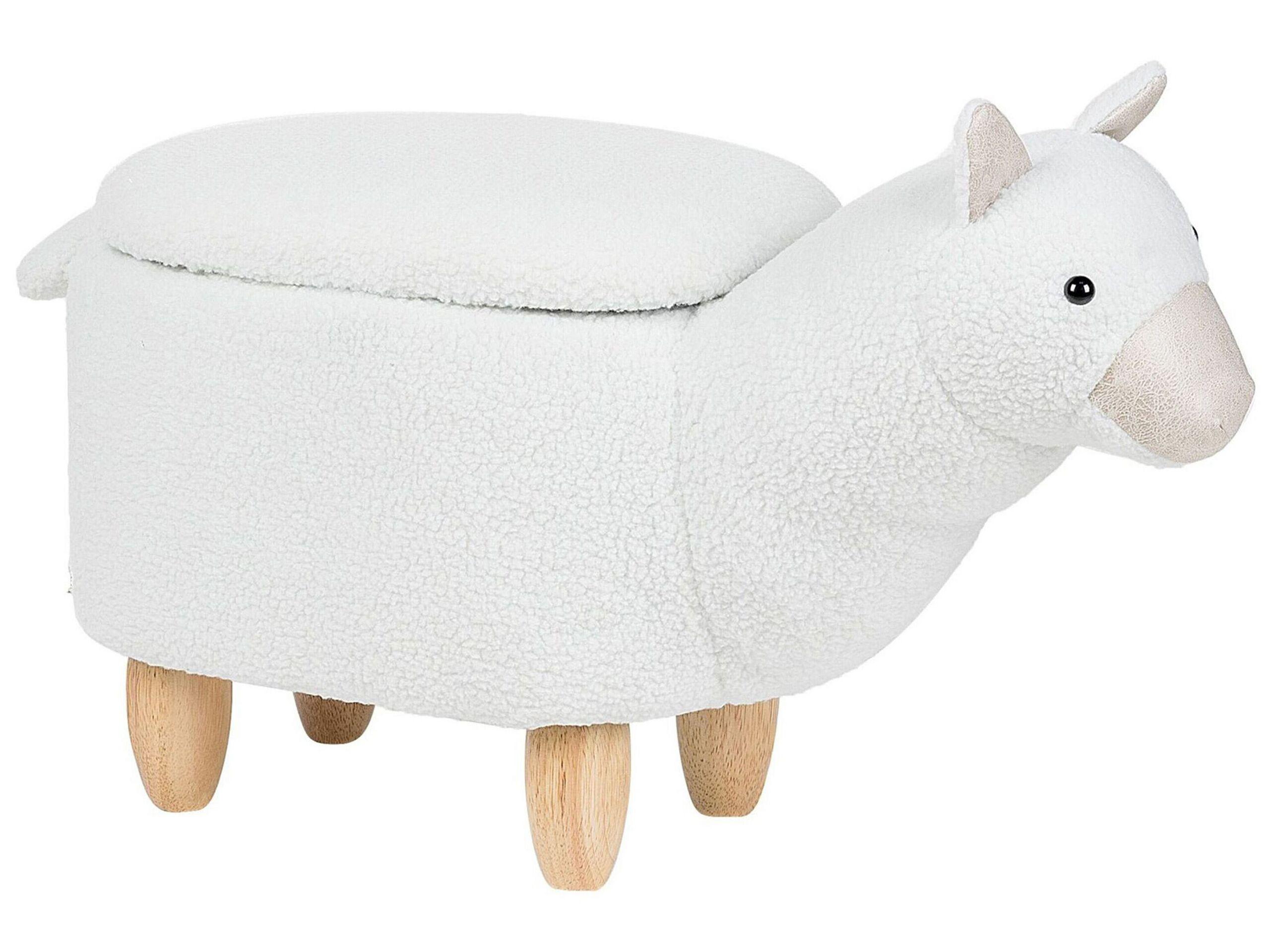 Beliani Hocker aus Polyester Modern ALPACA  