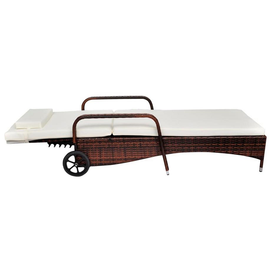 VidaXL Rattan sonnenliege poly-rattan  