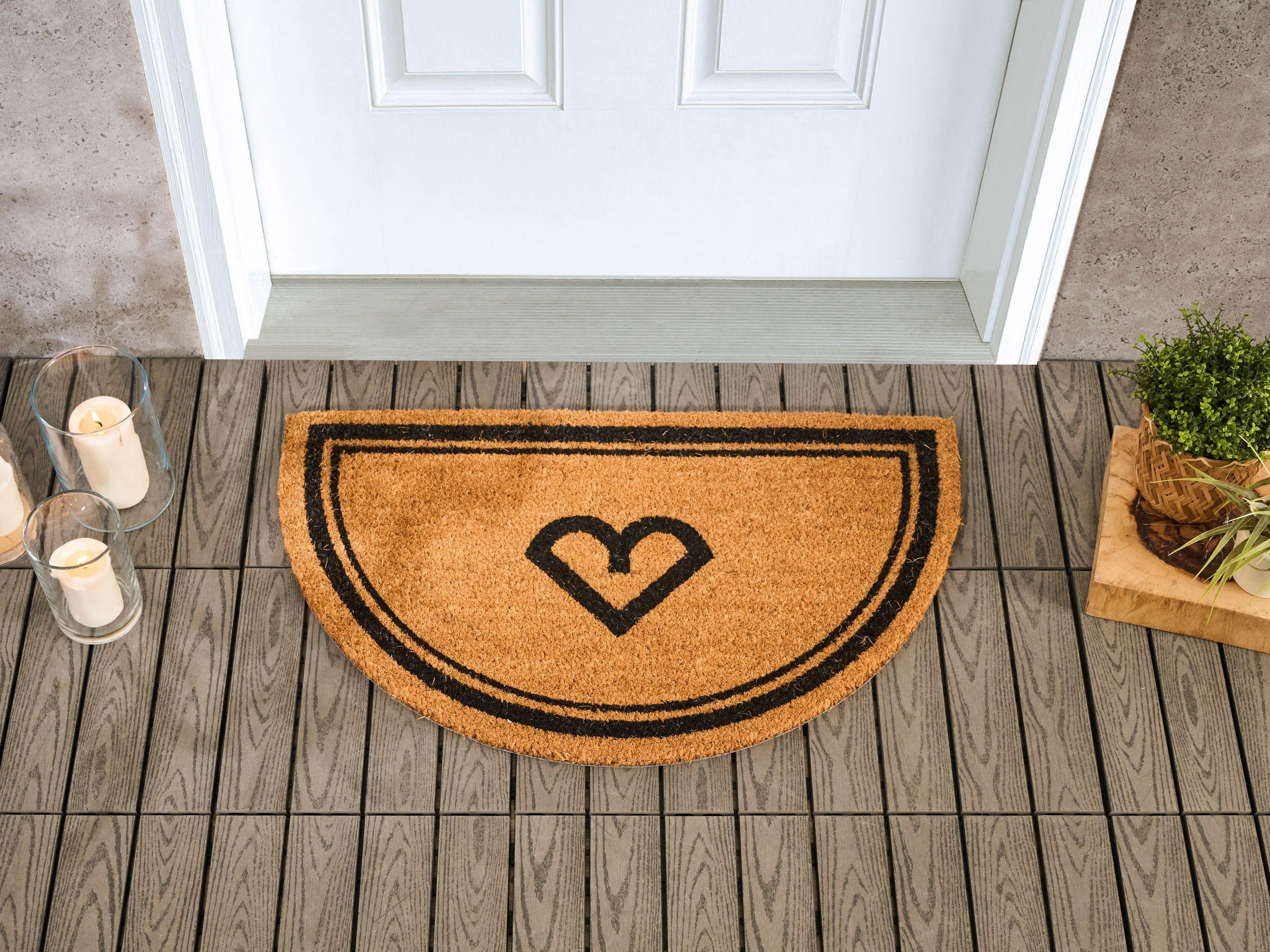 Beliani Fussmatte aus Kokosfasern Klassisch DALAHICAN  