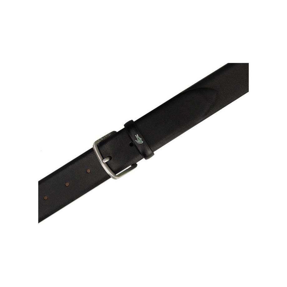 LACOSTE Ceinture en Cuir avec Détail Crocodile  