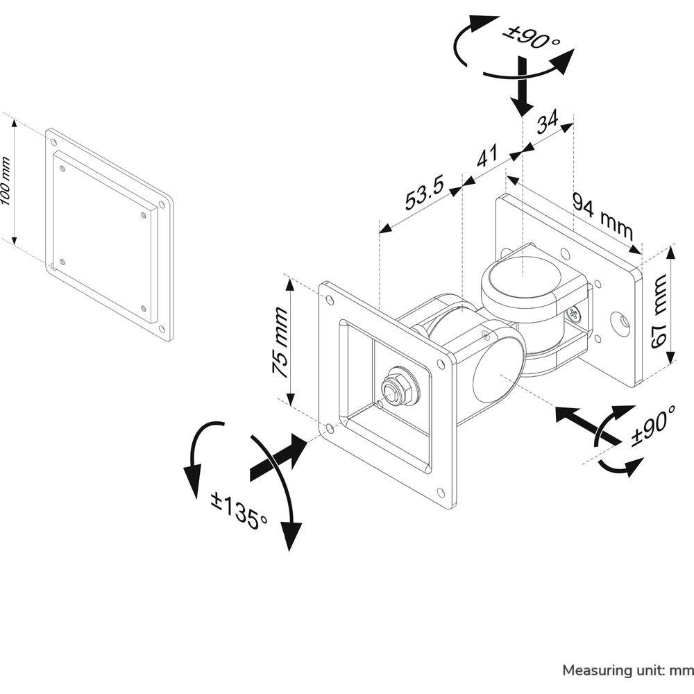 NewStar  Neomounts by  Toolbar-Monitorhalterung 