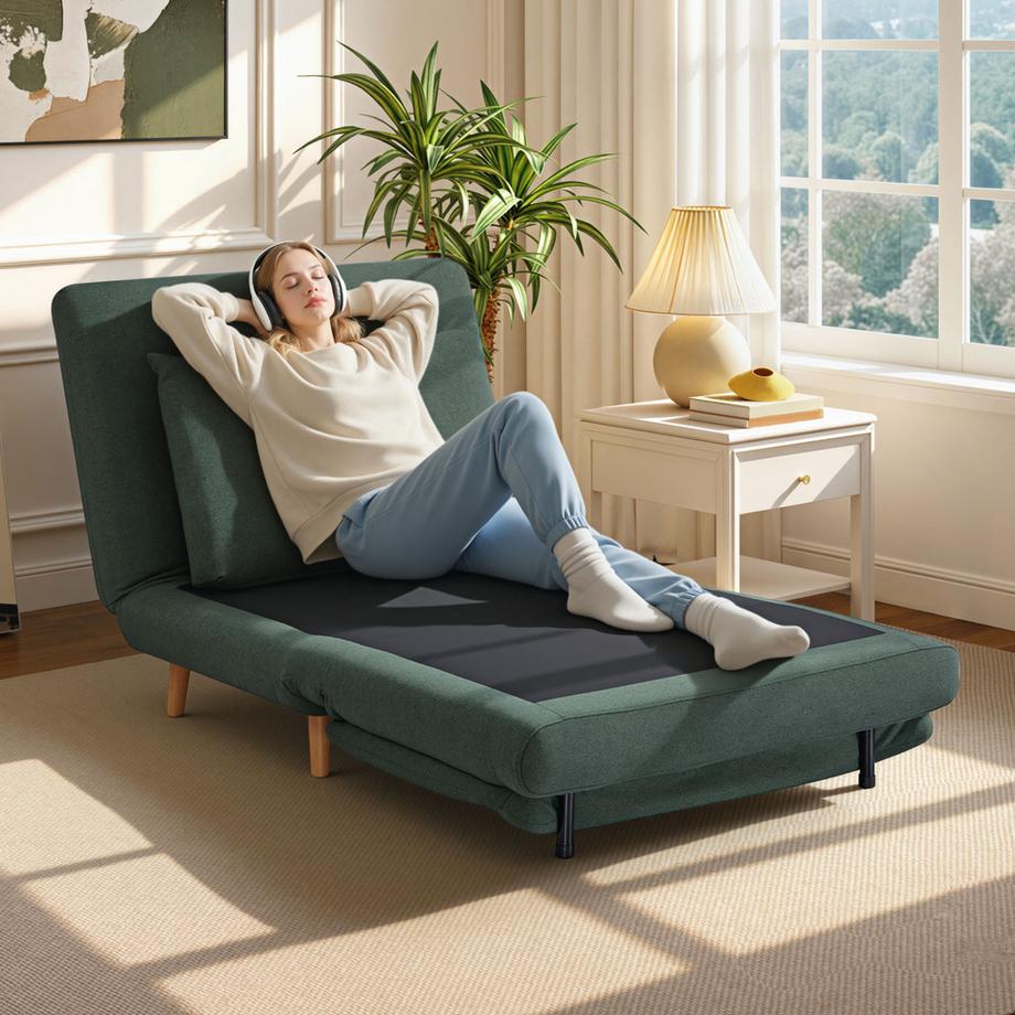 HOMCOM Fauteuil-lit  