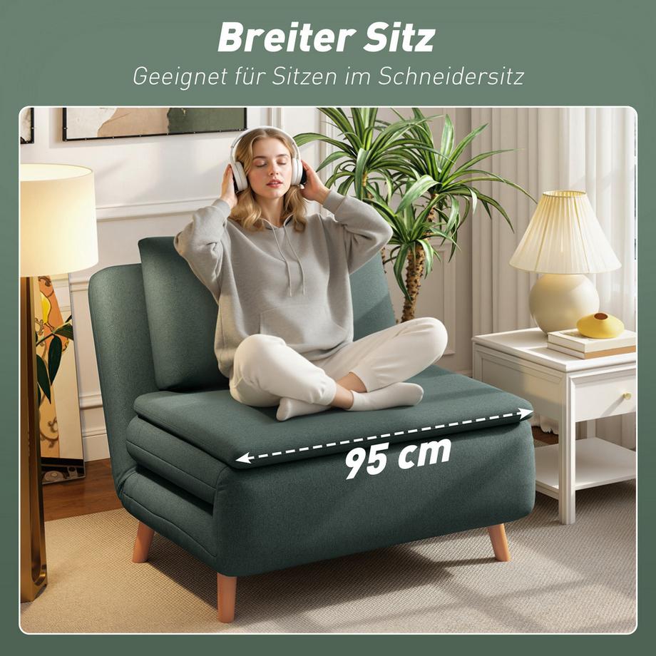 HOMCOM Fauteuil-lit  