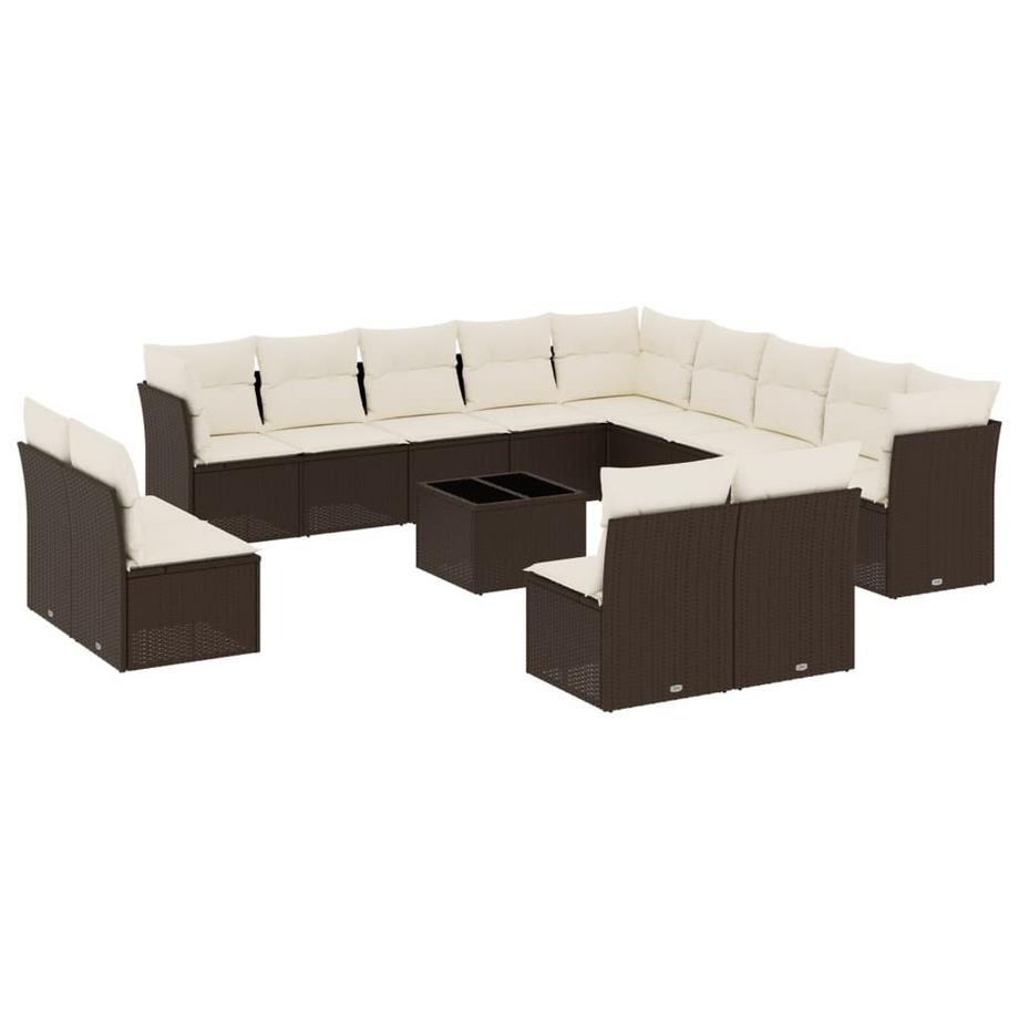 set divano da giardino Polirattan