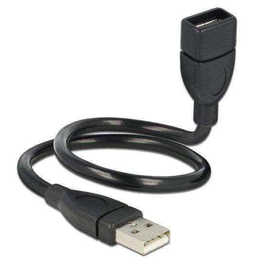 DeLock  35cm USB 2.0 câble USB 0,35 m USB A Noir 