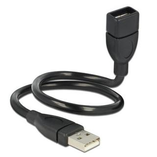 DeLock  35cm USB 2.0 câble USB 0,35 m USB A Noir 