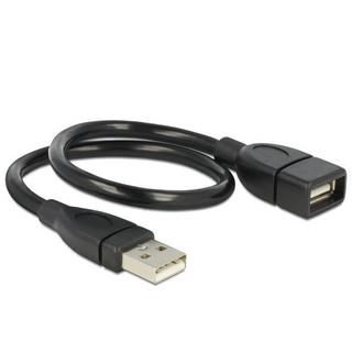 DeLock  35cm USB 2.0 câble USB 0,35 m USB A Noir 