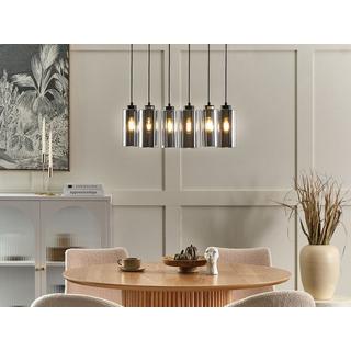 Beliani Lampe suspension en Verre Moderne PURIRI  