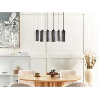 Beliani Lampe suspension en Verre Moderne PURIRI  