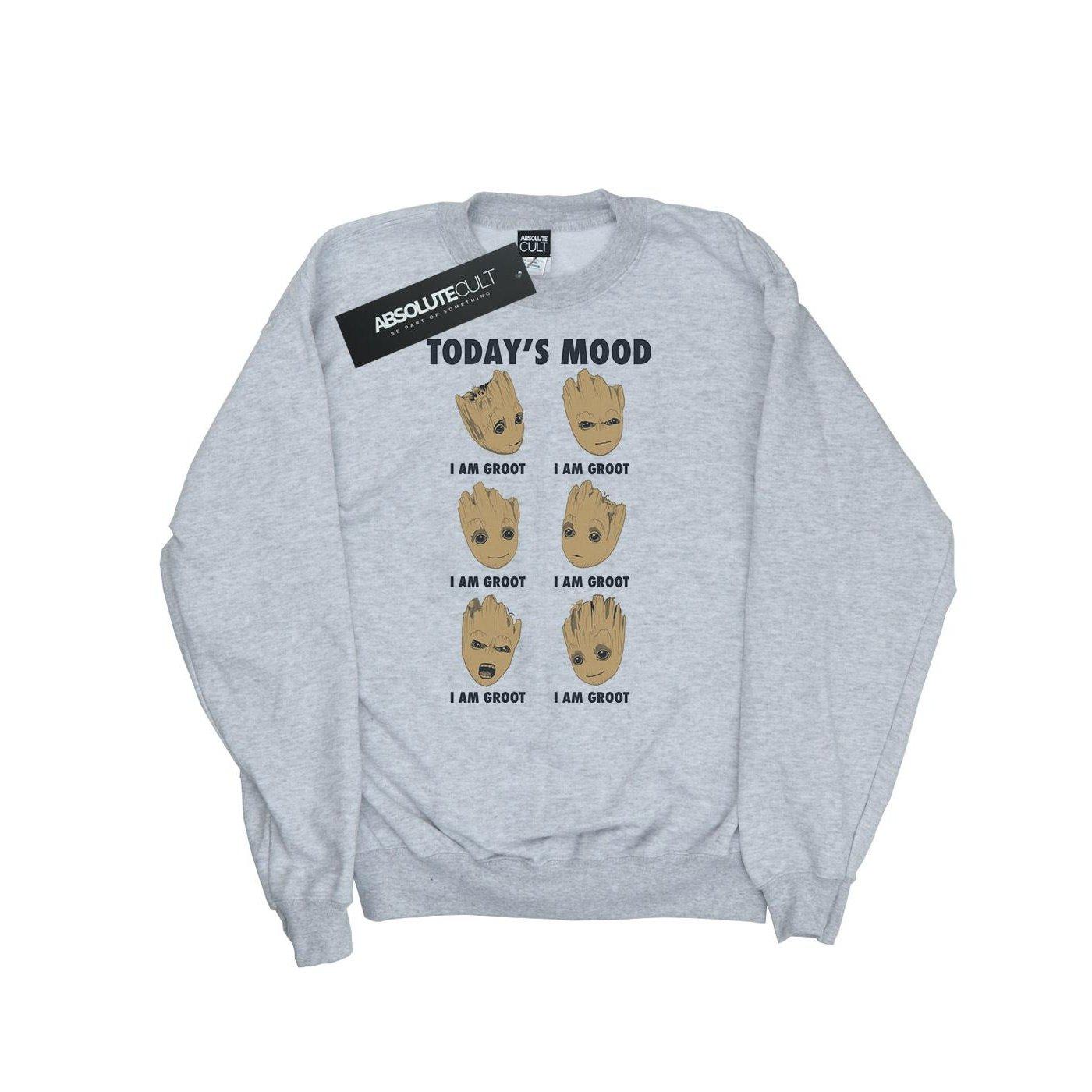Image of Guardians Of The Galaxy Groot Today's Mood Sweatshirt Unisex Grau 128