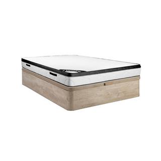 Ysmée Ensemble 160 x 200 cm sommier coffre naturel clair + matelas mousse ép.30cm - SOLAK de YSMÉE  