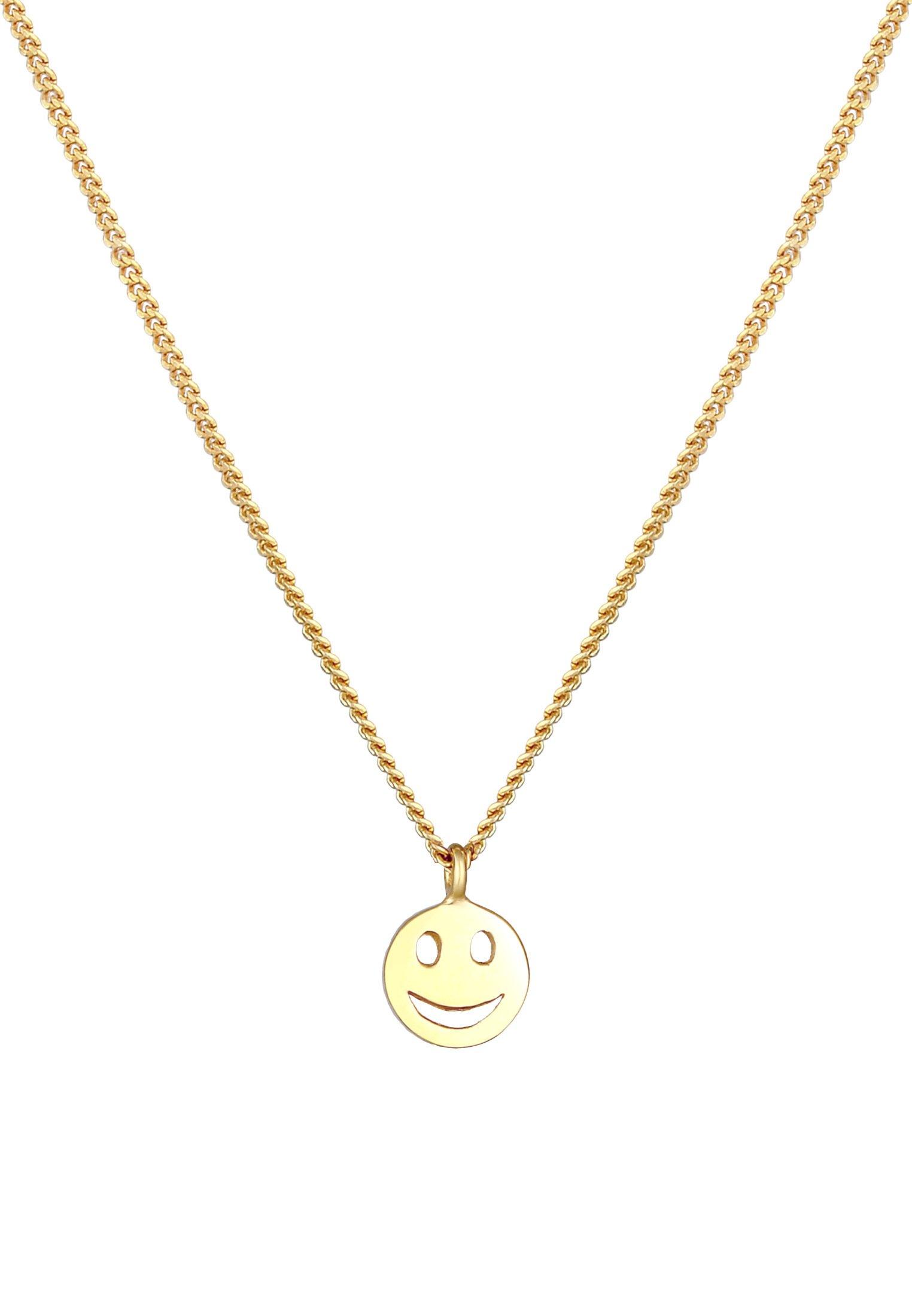 Elli  Halskette Mit Smile Face Motif 