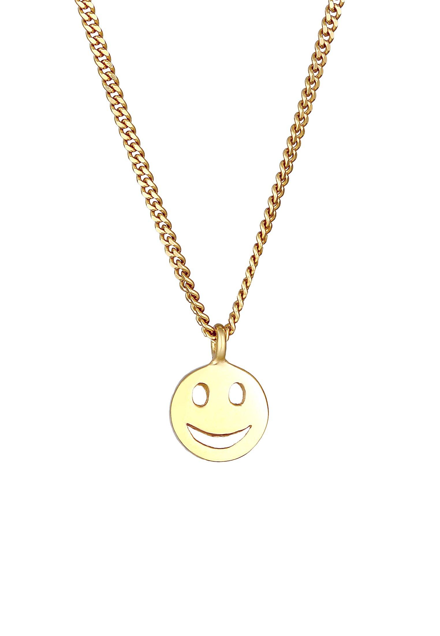 Elli  Collier Plaquette Pendentif Smile 