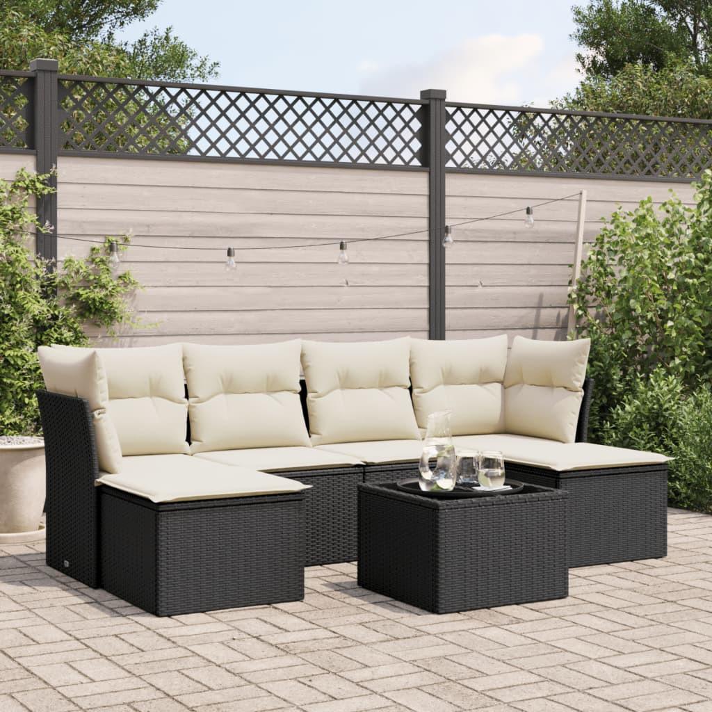 VidaXL set divano da giardino Polirattan  