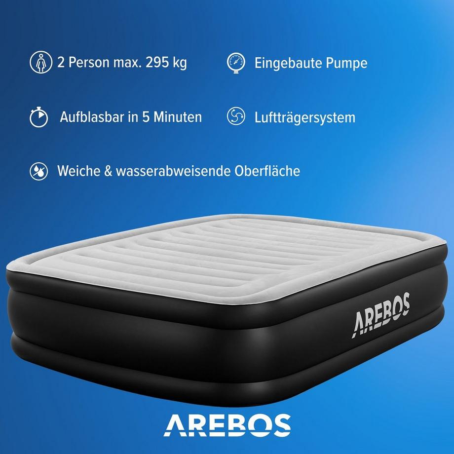 Arebos Matelas Gonflable Autogonflant avec Pompe  