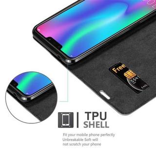 Cadorabo  Housse compatible avec Honor 8C - Coque de protection avec fermeture magnétique, fonction de support et compartiment pour carte 