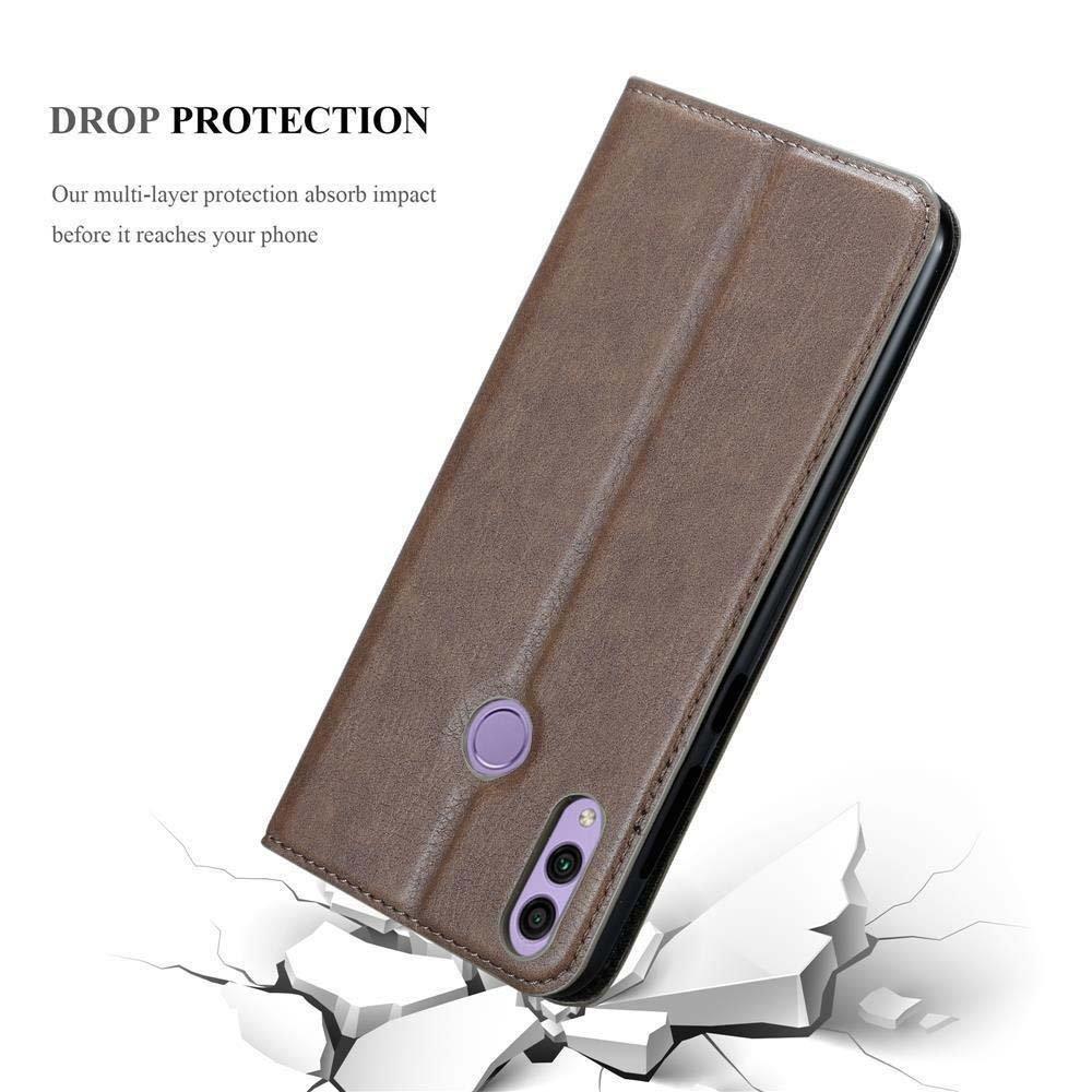 Cadorabo  Housse compatible avec Honor 8C - Coque de protection avec fermeture magnétique, fonction de support et compartiment pour carte 