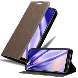 Cadorabo  Housse compatible avec Honor 8C - Coque de protection avec fermeture magnétique, fonction de support et compartiment pour carte 